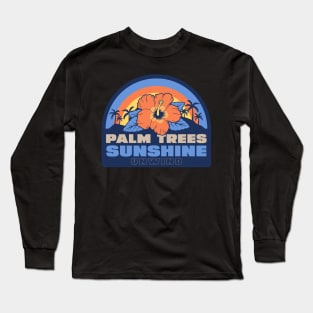 Palm Trees Sunshine Unwind Long Sleeve T-Shirt